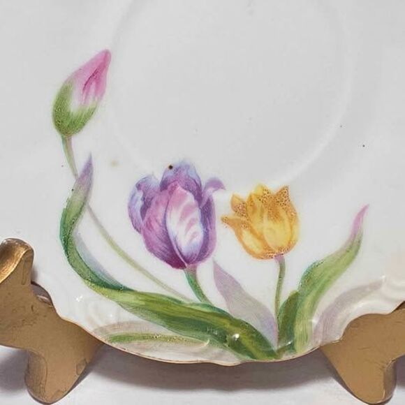 Ucagco Teacup and Saucer Tulips Vintage Japan - Picture 6 of 10